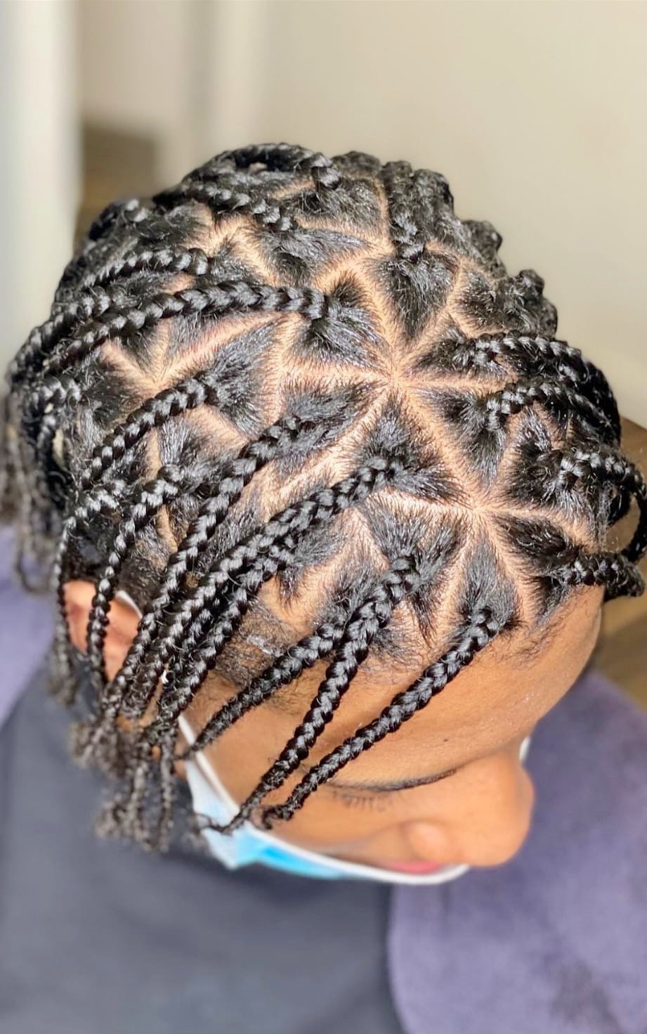 Triangle Braids for Men